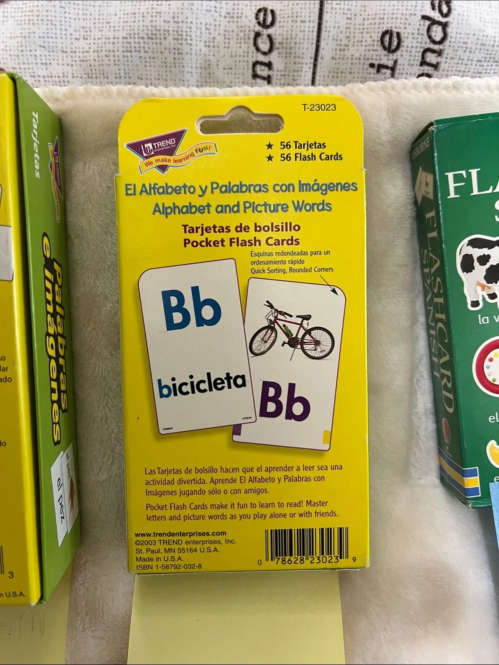 Trend and Usborne Spanish-English Picture Flash Card Sets